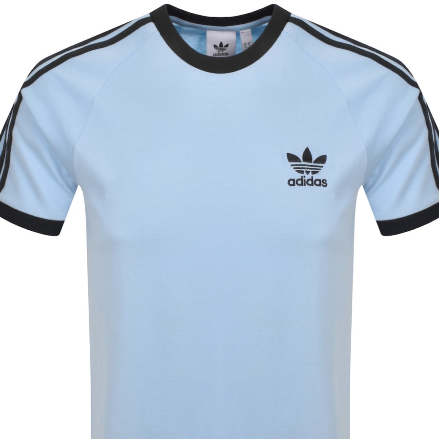 adidas Originals 3 Stripes T Shirt Blue | Mainline Menswear